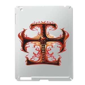  iPad 2 Case Silver of Chopper Cross With Flames 