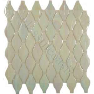   Shapes White 1 3/8 x 3 Glossy Glass Tile   14731