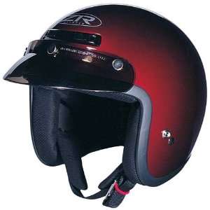  Z1R Jimmy Open Face Motorcycle Helmet Wine Extra Small 