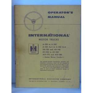    International Motor trucks operators manual: International: Books