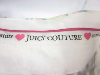   are bidding on JUICY COUTURE Green Pink Plaid Bermuda Shorts size 24