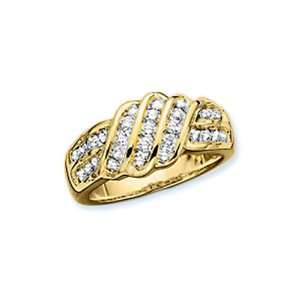   Silver 2/3 ct. Cubic Zirconia Channel Set Ring: Puresplash: Jewelry