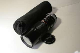 Canon 100 200mm f5.6 FD Lens S.C with hood case mint  