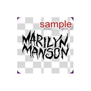  PEOPLE MARLIN MANSON 10 WHITE VINYL DECAL STICKER 