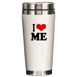 Love Me Humor Ceramic Travel Mug by   Kitchen 
