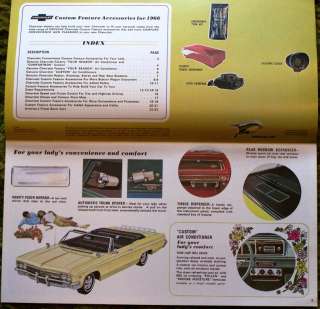 1966 Chevrolet Custom Features Accessories Brochure 66  