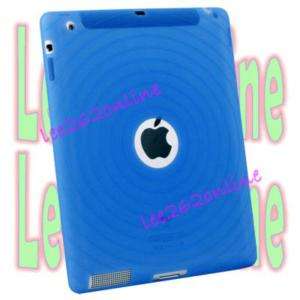 For APPLE iPad2 i Pad2 BLUE SILICONE SKIN CASE COVER  