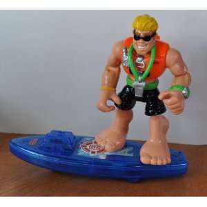   Surf Board Backpack Rescue Hero Doll Toy Action Figure (Rescue Heroes