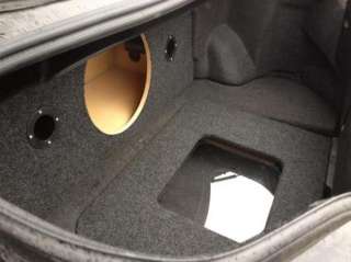 RX8 Ported / Vented Subwoofer Box Sub Enclosure & Plexiglass Amp Rack 
