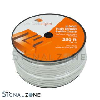   Wall 16 / 4 16 AWG Gauge 4 Conductor Speaker Wire Cable CL2 Bulk 250ft