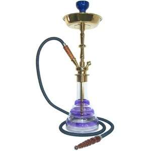  22 Blue and Gold Acrylic Hookah 