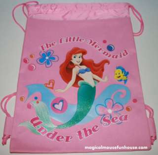 Disney Ariel The Little Mermaid Drawstring Backpack B  