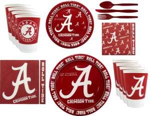 Alabama Crimson Tide Party Supplies Pack # 3  