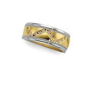  14k Two Tone Gold Diamond Duo Ring: Everything Else