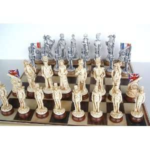  Battle Of Waterloo Chess Set (Natural/Ivory) Toys & Games