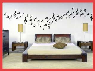 MUSICAL NOTES wall stickers, 54 PACK home/car  