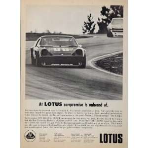  1974 Ad Lotus Europa Sports Car Automobile British 