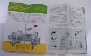   DEERE No. 999 Horse Drawn Corn Planter Seeder Vtg Sales Brochure Green