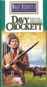 VHS: DISNEYS DAVY CROCKETT KING OF THE WILD FRONTIER  