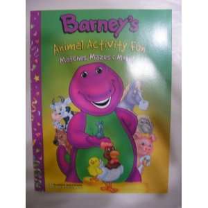  Barney the Purple Dinosaur Coloring & Activity Book ~ Barney 