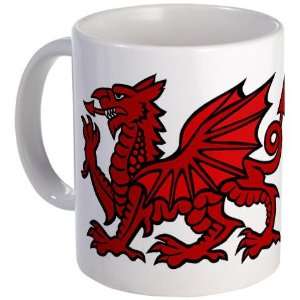  Red Welsh Dragon Cool Mug by CafePress: Kitchen & Dining