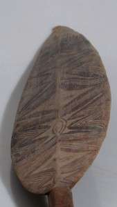 RARE OLD NEW GUINEA PAINTED WAR CANOE PADDLE  
