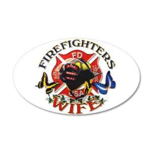  38.5x24.5O Wall Vinyl Sticker Firefighters Fire Fighters 