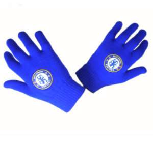 Chelsea FC Football Youth Knitted Gloves BRAND NEW  