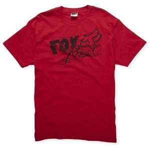  FOX Racing Mens 47017 LATINBASE Short Sleeve Tee T Shirt Red 