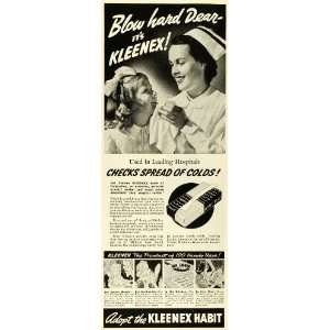  1939 Ad Kleenex Products Facial Tissue Bathroom Paper 
