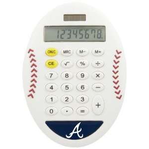  Atlanta Braves White Baseball Pro Grip Calculator: Sports 