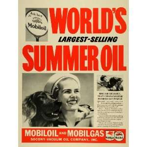  1937 Ad Mobiloil Gas Socony Vacuum Mobilgas Dog Gargoyle 