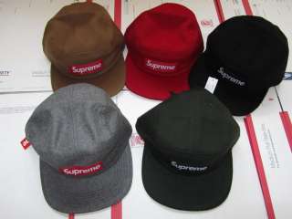 New Supreme Woolrich Loro Piana Box Logo Camp Cap Safari Panel Hat 