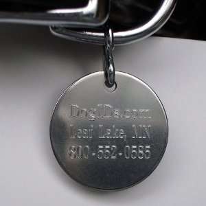  Large Stainless Steel Disc Dog ID Tag   Both Sides 