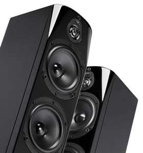  NHT Absolute Tower Speaker (Piano Gloss Black, Single 