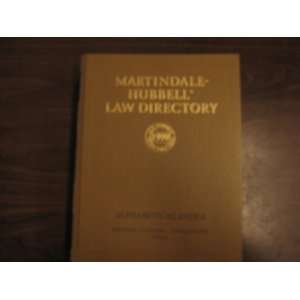 Martindale Hubbell Law Directory Index (9781561603602) Martindale 