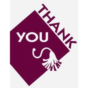   New Grad Burgundy Thank You Cards 25 Per Pack