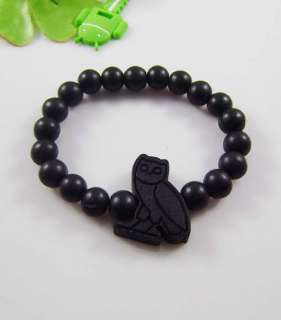 owl pendant pieces hiphop good wood style wooden Beads NYC Rosary 