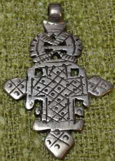 Handmade Ethiopian Coptic Christian Cross Pendant  