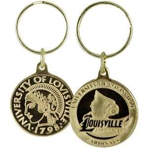    NCAA Louisville Cardinals Bronze Coin Keychain: Sports & Outdoors