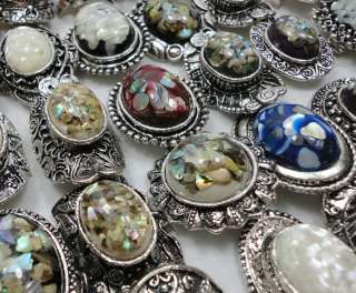 New listing wholesale jewelry lots 5pcs Nature cameo shell Rings free 