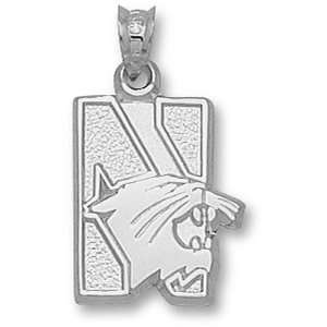  Northwestern University Logo Pendant (Silver) Sports 