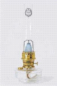 Aladdin Deluxe Genie III Glass Shelf Kerosene Oil Lamp Wall Bracket 