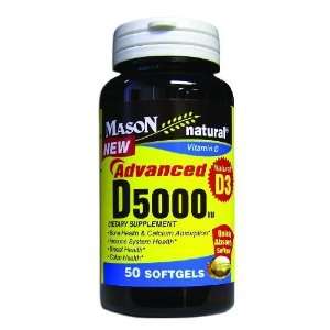 Vitamin D Softgel 5000iu Mason Size 50