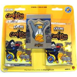 Topps Club Penguin CardJitsu Fire Series 3 Trading Card Game 2 Packs 