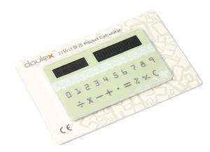 HOT SALE！Slim DOULEX Mini Pocket Solar Power Credit Card Calculator 