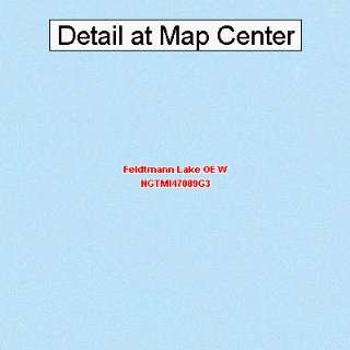  USGS Topographic Quadrangle Map   Feldtmann Lake OE W 
