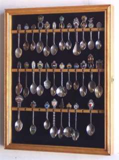 Beautiful 36 Spoon Display Case Cabinet Holder Rack Box  