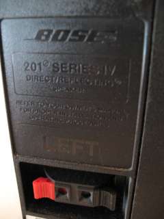 BOSE 201 Series IV Direct Reflecting Pair Set Speakers  