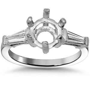  Platinum Diamond Engagement Ring Setting 0.50 Ctw: Avianne 
